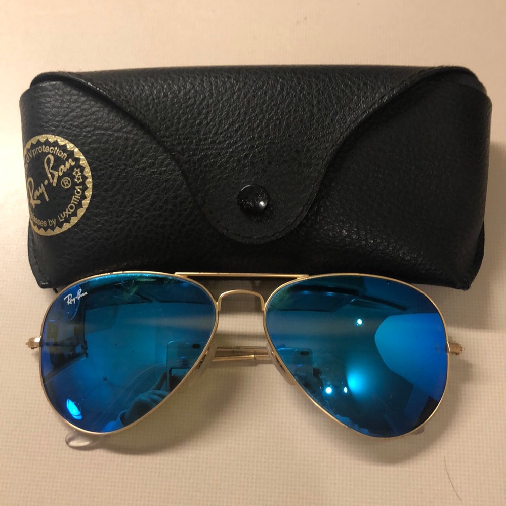 Rayban women’s aviator flash sunglasses RB3025
